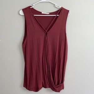 Maroon tank-top